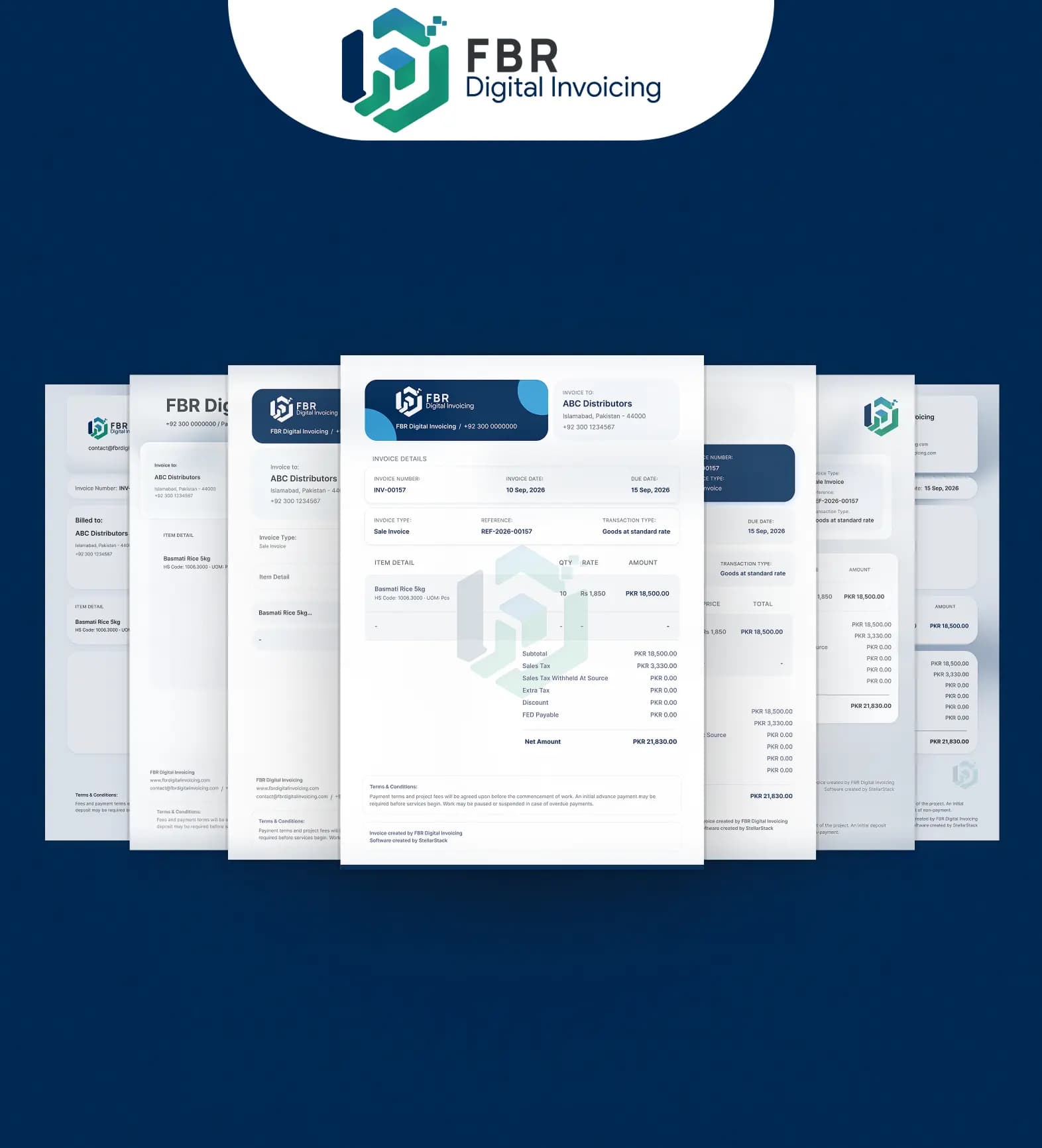Classic FBR invoice template preview