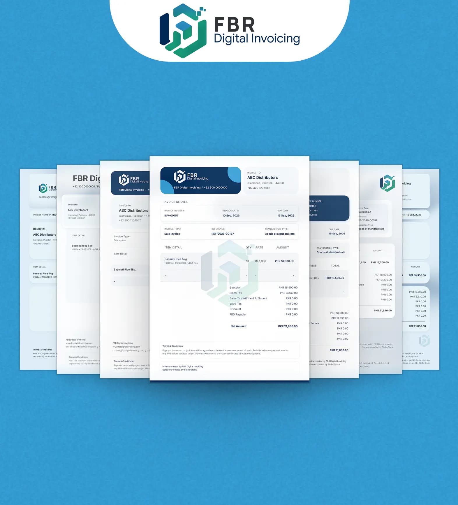 Classic FBR invoice template preview
