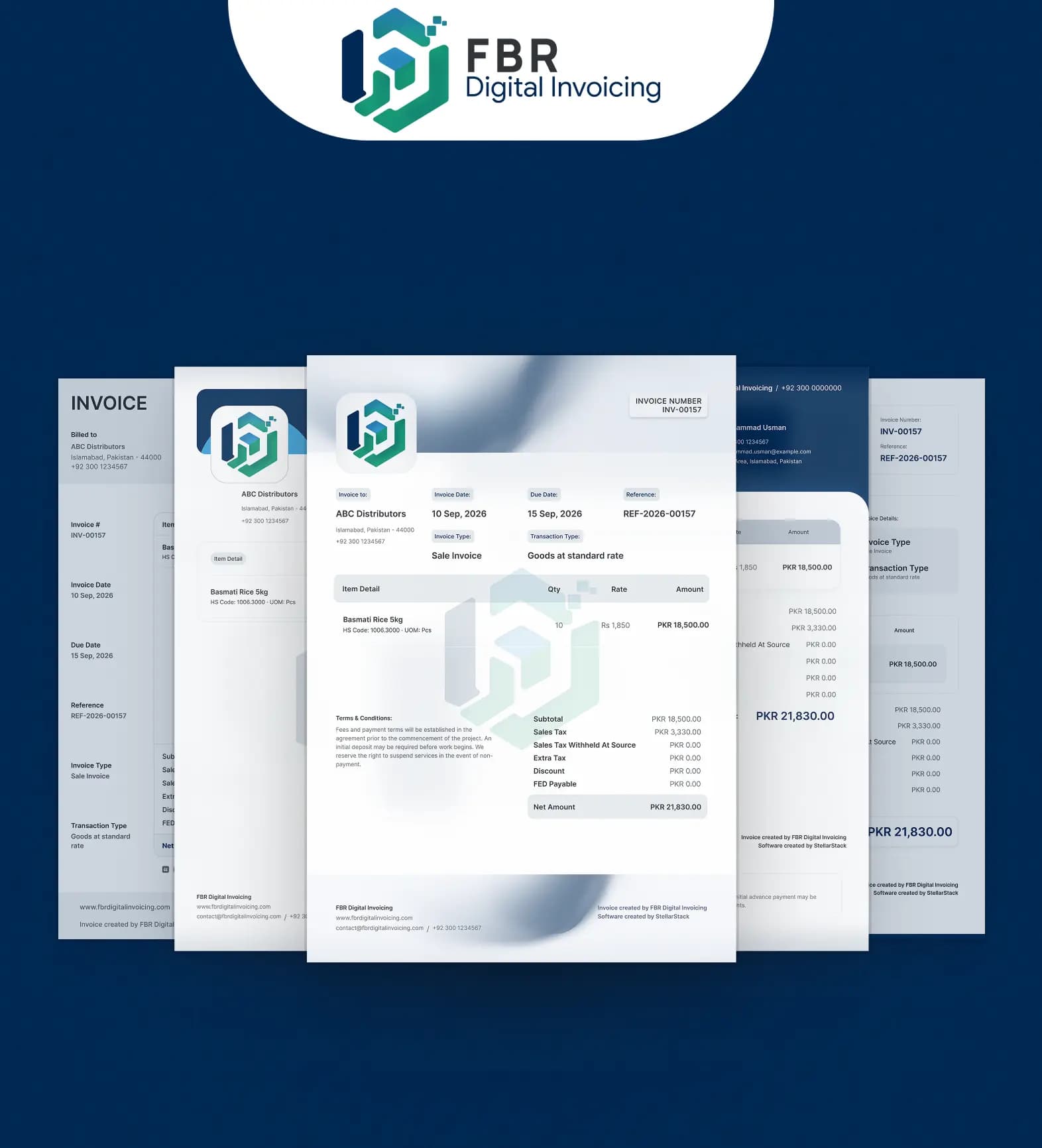 Sales tax invoice template preview