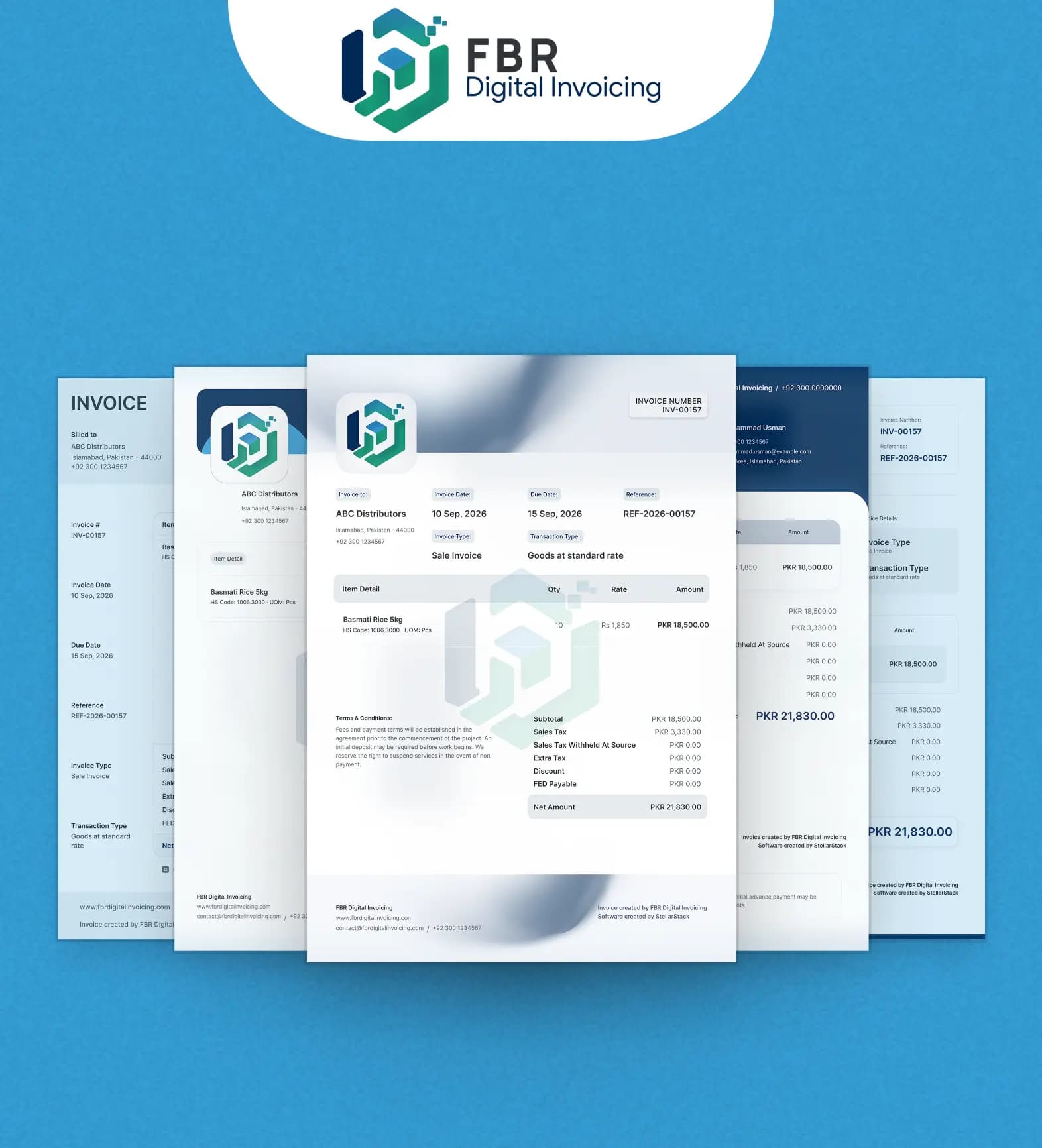 Sales tax invoice template preview